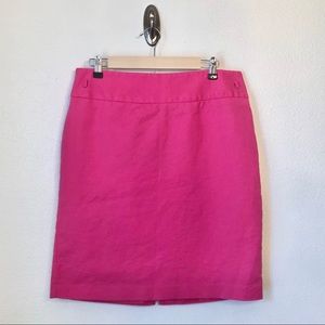 LIZ CLAIBORNE | Hot Pink Cotton Pencil Skirt 14